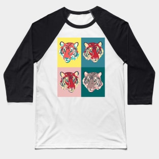 Tiger Faces Baseball T-Shirt